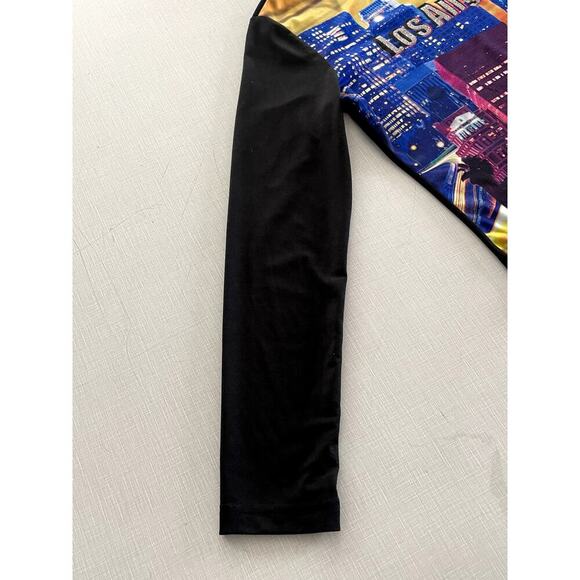 Self Esteem Sz L Los Angeles Graphic Knit Top Y2K Stretch Unique Vintage Unique - Picture 6 of 9